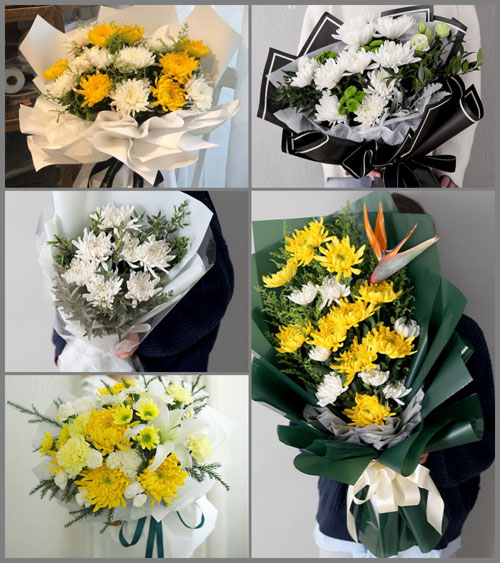 广东珠海市香洲区翠香街道白事花束代送